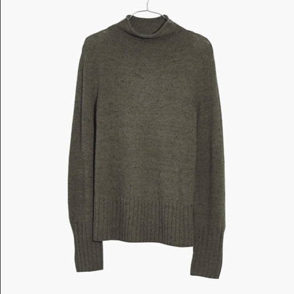 [Madewell] Olive Green Knit Turtleneck Sweater - Picture 2 of 8